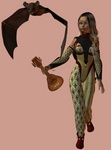 Roywyn Rivenstone, a gnome bard, with Pratt