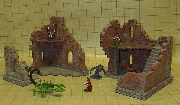 A ruined building for Mordheim